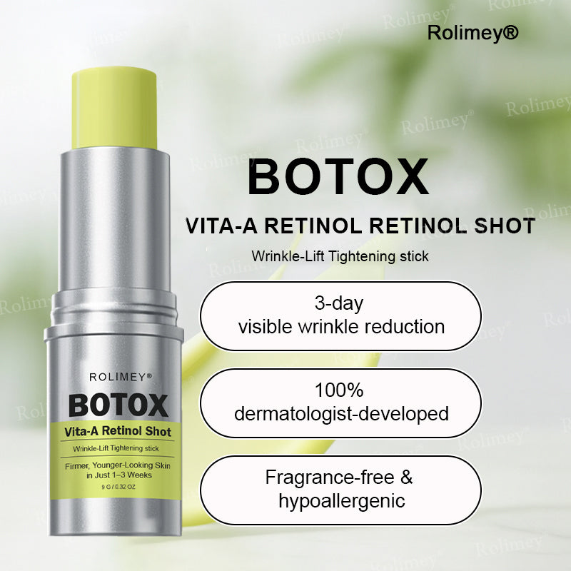 💐👨‍⚕️Made and Shipped from the Canada ✅Rolimey® Botox & Vita-A Retinol Shot Wrinkle-Lift Tightening stick- Last Day Promotion 70% OFF🔥LAST DAY 70% OFF