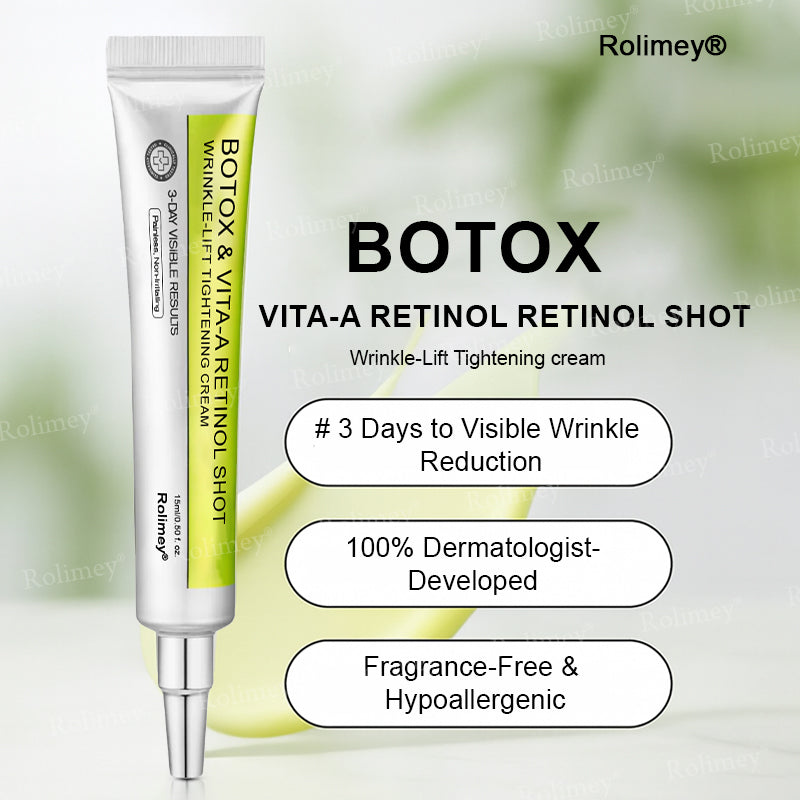 🌟Made and shipped from Canada 💫Rolimey® Botox & Vita-A Retinol Shot Wrinkle-Lift Tightening cream - Last Day Promotion 70% OFF