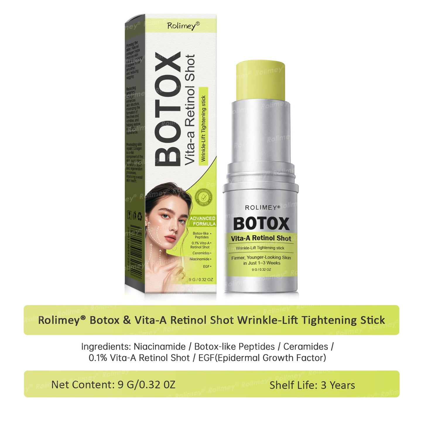 💐👨‍⚕️Made and Shipped from the Canada ✅Rolimey® Botox & Vita-A Retinol Shot Wrinkle-Lift Tightening stick- Last Day Promotion 70% OFF🔥LAST DAY 70% OFF