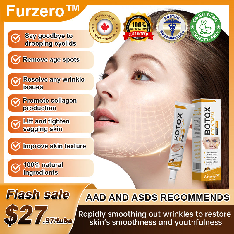 ✨🍀Made and shipped from Canada✅ Furzero™ Botox Bee Venom Wrinkle Removal Cream- LAST DAY 70% OFF