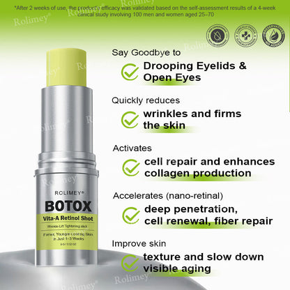 💐👨‍⚕️Made and Shipped from the Canada ✅Rolimey® Botox & Vita-A Retinol Shot Wrinkle-Lift Tightening stick- Last Day Promotion 70% OFF🔥LAST DAY 70% OFF