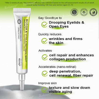 🌟Made and shipped from Canada 💫Rolimey® Botox & Vita-A Retinol Shot Wrinkle-Lift Tightening cream - Last Day Promotion 70% OFF