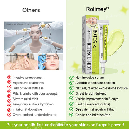 💐👨‍⚕️Made and shipped from Canada 💫Rolimey® Botox & Vita-A Retinol Shot Wrinkle-Lift Tightening cream - Last Day Promotion 70% OFF