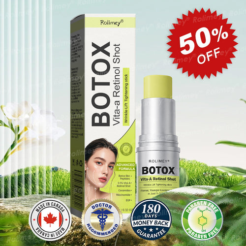 💐👨‍⚕️Made and Shipped from the Canada ✅Rolimey® Botox & Vita-A Retinol Shot Wrinkle-Lift Tightening stick- Last Day Promotion 70% OFF🔥LAST DAY 70% OFF