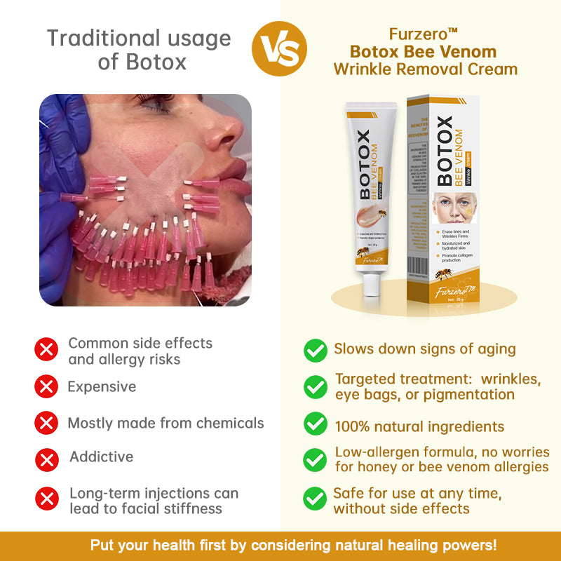 ✨🍀Made and shipped from Canada✅ Furzero™ Botox Bee Venom Wrinkle Removal Cream- LAST DAY 70% OFF