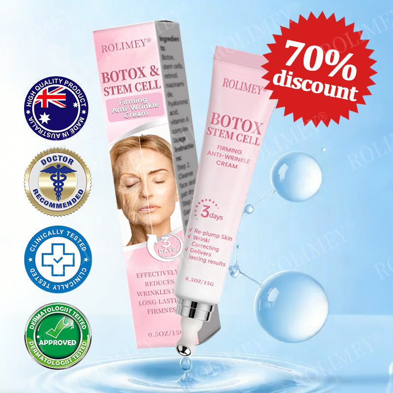 👨‍⚕️😍Made and Shipped from Australia✅Rolimey®Botox & Stem Cell Firming Anti-Wrinkle Cream Last Day 70% OFF!